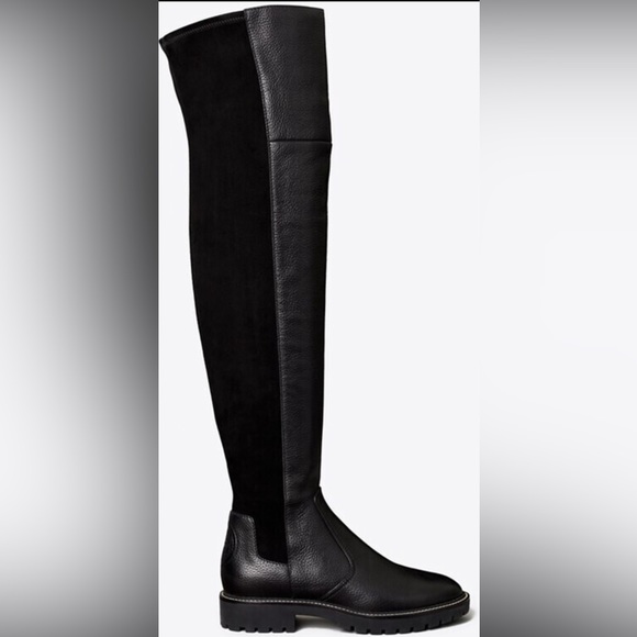 Tory Burch Shoes - Brand New NO Box Tory Burch OTK Miller lug boots. Black. Leather/Suede. Size 8